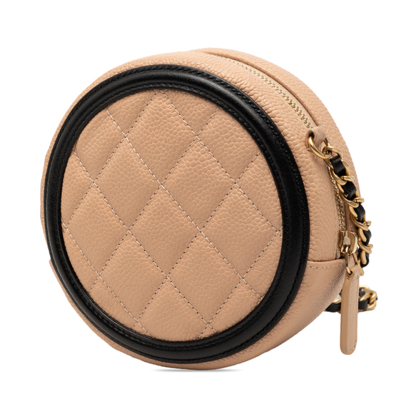 Pre-Loved Chanel Caviar CC Filigree Round Crossbody - Picture 2 of 8